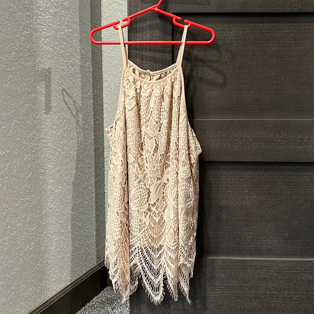 Love, Fire  Beautiful Lace Tank-top